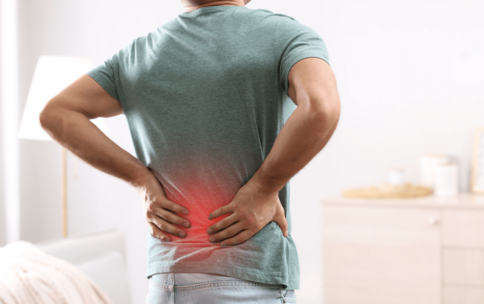 man with back pain