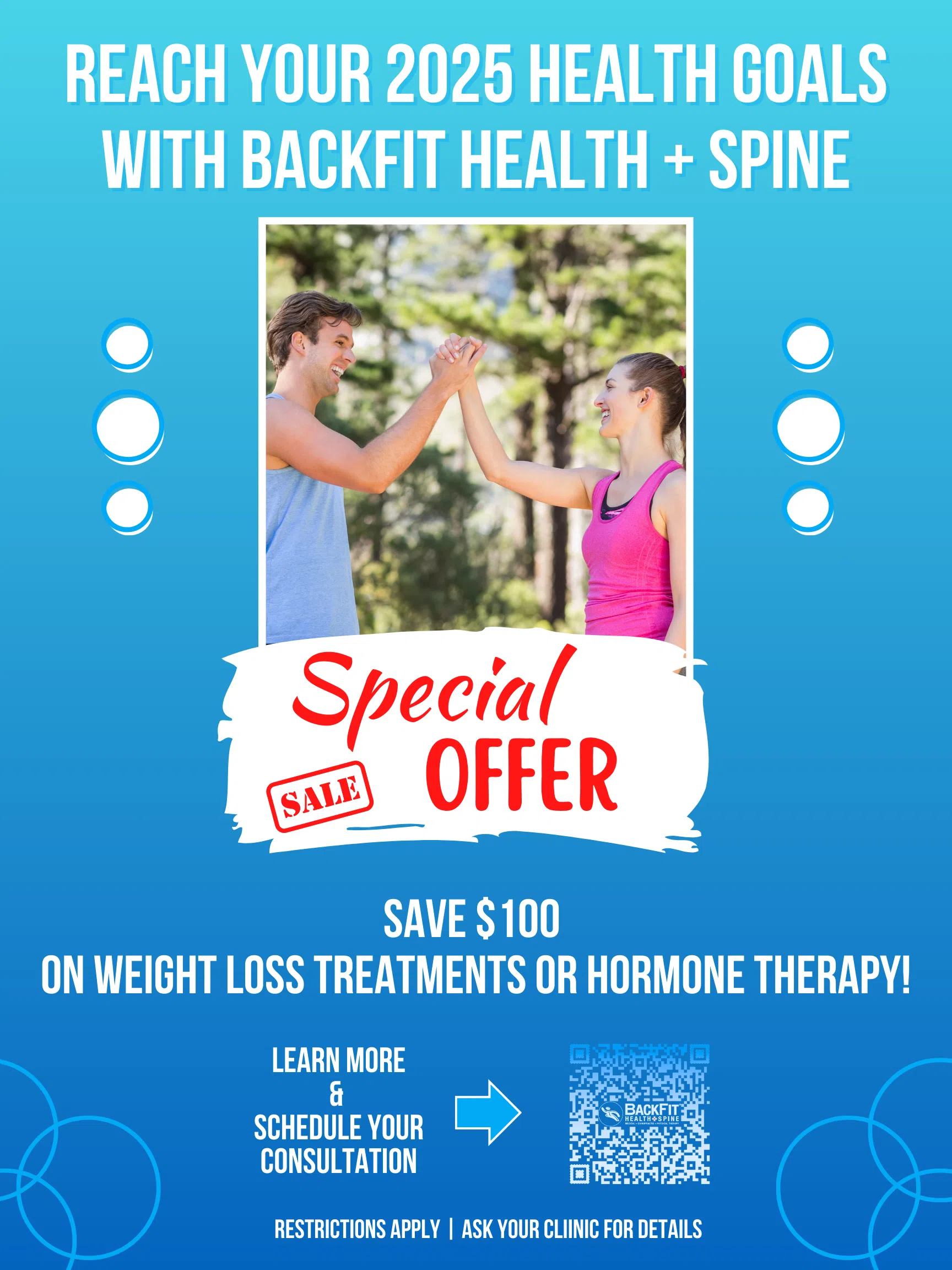 special offer from BackFit Health + Spine for 2025